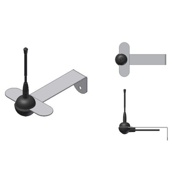 Antenne 868mhz hauteur 9.5cm câble 3m Antenne radio 9.5cm-868mhz non filtrée. Câble coaxial RG58 de 3m.